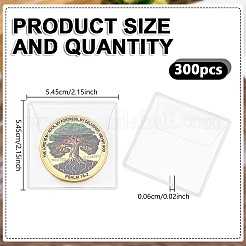 300 pochette de rangement anti-poussière en PVC pour pièces commémoratives et bijoux&nbsp;ABAG-GO0001-37