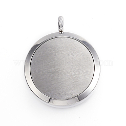 Medaillonanhänger mit Diffusor aus chirurgischem Edelstahl 316&nbsp;STAS-P102-046