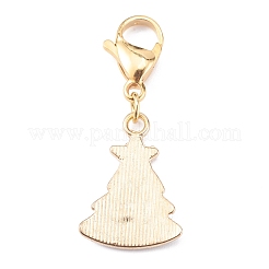 Navidad aleación tema colgantes de esmalte&nbsp;HJEW-JM00427-04