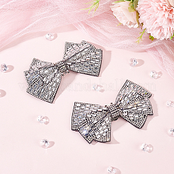 Украшение обуви бантом из горного хрусталя&nbsp;FIND-FG0002-01