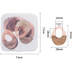 Подвески из смолы и дерева&nbsp;RESI-OL0001-11E