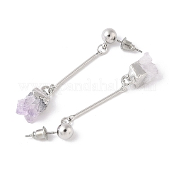 Серебристые серьги&nbsp;EJEW-L196-01