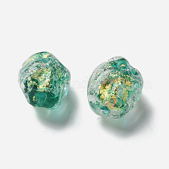 Нити из фольгированных бусин лэмпворк ручной работы&nbsp;FOIL-Z001-06A