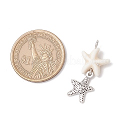 7 шт. 7 стиля подвески из натурального говлита в виде морской звезды и сплава морских животных&nbsp;PALLOY-JF03752-02