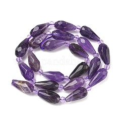 Природный аметист нитей бисера&nbsp;G-G453-F04-8x16mm
