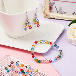 14 нити 14 стиля имитируют австрийские хрустальные биконические стеклянные бусины нити GLAA-WR0001-01