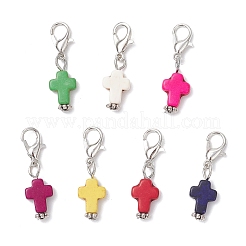 Подвесные украшения из синтетической бирюзы&nbsp;KEYC-JM03884