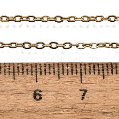 Catene in acciaio inossidabile placcate ionica (ip) 304 collane&nbsp;NJEW-F226-04G-04