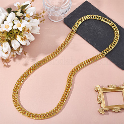 1 collier chaîne cubaine en alliage d'aluminium de 15 mm&nbsp;NJEW-SP0001-21A