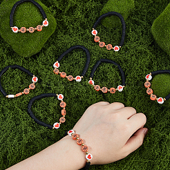 24шт полимерная глина бусины хейши эластичные браслеты&nbsp;BJEW-DC00018