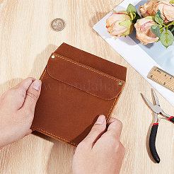 Pochette de poche en cuir de vache pour stylos et outils&nbsp;DIY-WH20007-781A