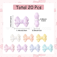 20шт УФ-покрытие непрозрачные акриловые бусины&nbsp;OACR-YW0003-60