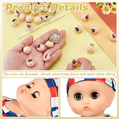 16 Paar 4D-Abs-Puppenhandwerk-Cartoon bewegliches Auge&nbsp;DOLL-PH0001-54A