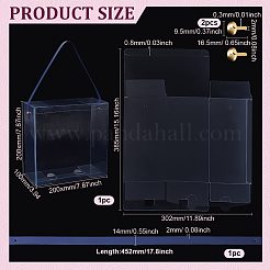 Прозрачный пластиковый пакет подарочная упаковка&nbsp;CON-WH0085-104A
