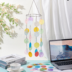 120 шт. подвески-диски из натуральной ракушки капиз&nbsp;FIND-GA0007-97