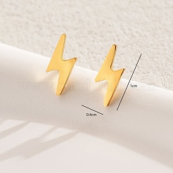 Серьги-гвоздики в виде молнии из нержавеющей стали 201&nbsp;NS8933