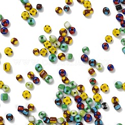 6/0 непрозрачные цвета просачиваться стеклянные бусины&nbsp;SEED-P002-16