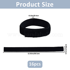 16 Stück elastische Bänder aus Polyester und Nylon mit Klettverschluss&nbsp;AJEW-FH0007-61A