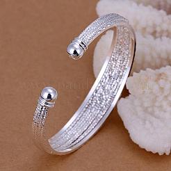 Классические манжеты браслеты дизайн латуни для женщин&nbsp;BJEW-BB12401