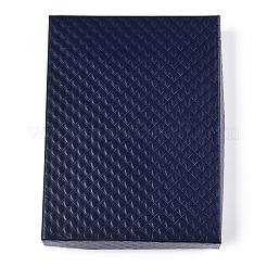 Шкатулки для драгоценностей из фактурного картона с ромбами&nbsp;LS-CBOX-T006-01B