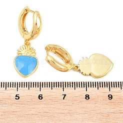 Orecchini a cerchio in ottone per San Valentino&nbsp;EJEW-Z164-11G