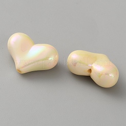 Гальванические непрозрачные акриловые бусины&nbsp;MACR-WH0010-38D