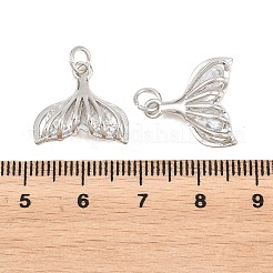 Anhänger aus klarem Zirkonia aus Messing&nbsp;KK-B186-02P