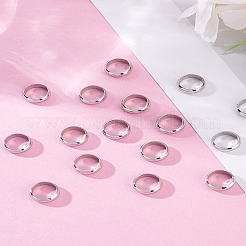 30 шт. плоские круглые разделительные бусины из нержавеющей стали 201&nbsp;STAS-LP0001-99