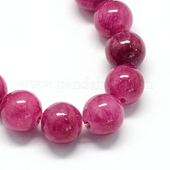 Природные окрашенные желтый нефрит драгоценный камень шарик нити&nbsp;G-R271-10mm-YXS12