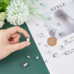 120 шт. 6 размера латунных наконечников для шнура&nbsp;KK-FH0006-42P