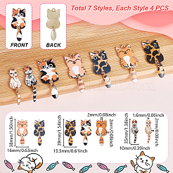 28шт 7 стиля подвески из сплава с эмалью&nbsp;FIND-GA0005-53