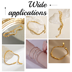 96 шт. 8 бусины из нержавеющей стали 304&nbsp;STAS-DC0005-74