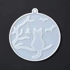 Diy плоские круглые подвесные украшения пищевые силиконовые Молды&nbsp;SIMO-D002-03A