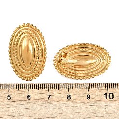 Orecchini ovali in acciaio inossidabile 304&nbsp;EJEW-I320-21G-02