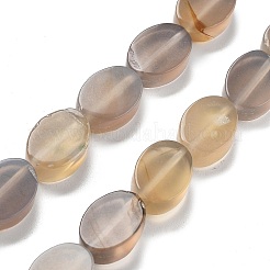 Нити бусин из натурального окрашенного и нагретого серого агата&nbsp;G-P559-B10-01