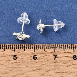 Pendientes de aleación de esmalte para mujer.&nbsp;AL-CBA004A-03S