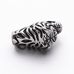 Из нержавеющей стали крупные бусины отверстие&nbsp;STAS-M194-03