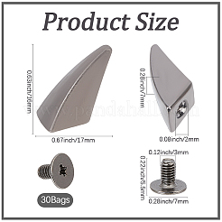 30 sachet de rivets décoratifs en alliage&nbsp;FIND-GF0009-69B-B