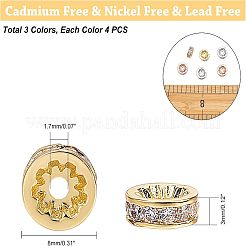 CZ латунные микро проложить класса AAA кубического циркония шарик прокладки&nbsp;KK-NB0002-28-NR