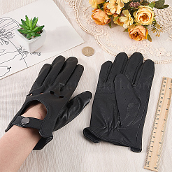 Ganzfingerhandschuhe aus Schaffell&nbsp;AJEW-WH20006-482A