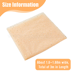 Nylon-Mesh-Gewebe mit Sternenmuster&nbsp;DIY-WH0569-01B