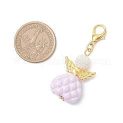 Подвесные украшения в виде ангелов из непрозрачного акрила&nbsp;HJEW-JM04434