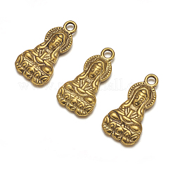 Pendente in lega stile tibetano&nbsp;X-PALLOY-K1363-AG-NR