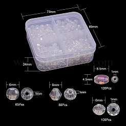 4 стиль гальванических стеклянных бусин&nbsp;EGLA-YW0001-35