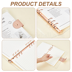 Cuaderno de hojas sueltas de PVC con hierro&nbsp;AJEW-WH0481-540A