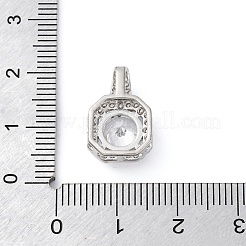 Ottone micro spianare pendenti zirconi&nbsp;KK-Q047-01A