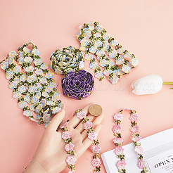 Кружевная отделка из полиэстера с цветочным принтом&nbsp;OCOR-GF0003-18A