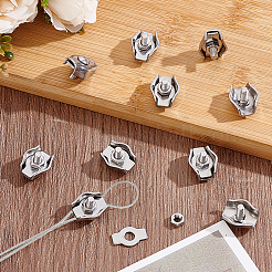 30 шт. зажим для троса из нержавеющей стали 304&nbsp;STAS-GA0002-04