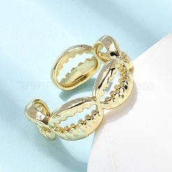 Латунные манжеты для женщин&nbsp;RJEW-H262-06B-G