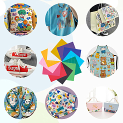 12 шт. 12 цвета ПВХ термотрансферный винил&nbsp;DIY-SP0004-13